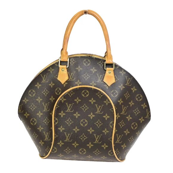 AUTHENTICITY GUARANTEED LOUIS VUITTON LV Logo Ellipse MM Hand Bag Monogram - Picture 3 of 15
